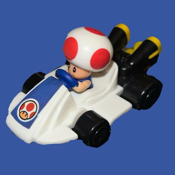 MARIO KART NINTENDO McDonalds Happy Meal Toys Bowser, Princess Peach, Toad B18 - Picture 3 of 6
